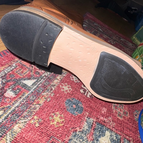 NEW GORGEOUS tall Franco Sarto women’s 10 Leather Riding Boots Camel color - Picture 7 of 11